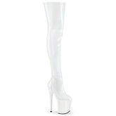 8 Inch Heel FLAMINGO-3000HWR White Holo